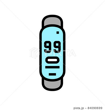 fitness tracker color icon vector illustration 84090699