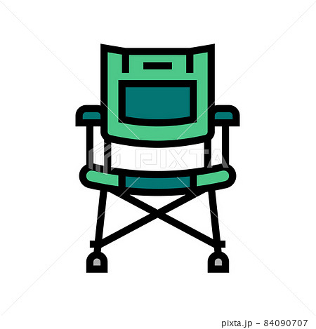 camp chair color icon vector illustration camp chair color icon vector illustration 84090707