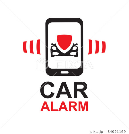 vector logo of the car alarm installation service vector logo of the car alarm installation service 84091169