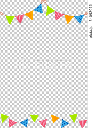 Simple background of garland - hand-drawn illustration 84092016