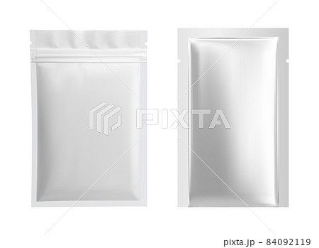 Siver pouch. Mask sheet foil package Sachet sample 84092119