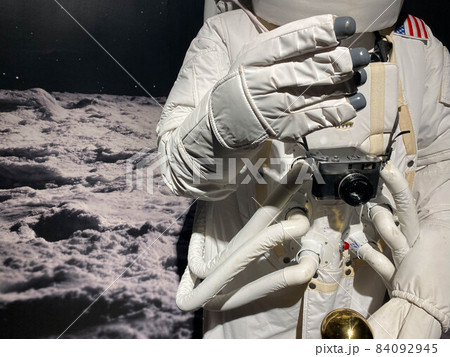 Astronaut with a camera makes a photo. The elements of this image furnished by NASA Astronaut with a camera makes a photo. The elements of this image furnished by NASA 84092945