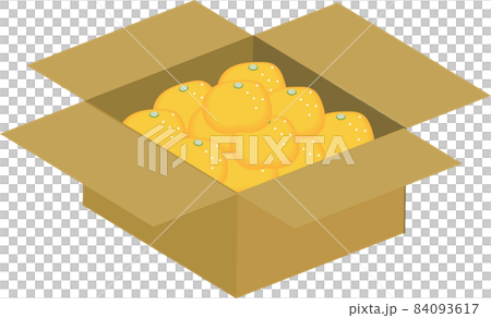 Mandarin oranges in cardboard 84093617