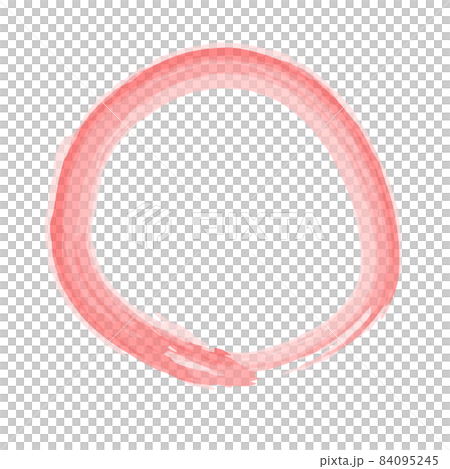 手寫的紅色圓圈和紅色筆觸。 84095245