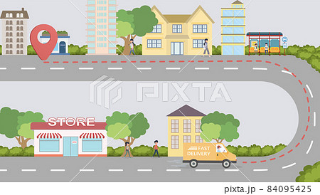 Van delivery service to customers' homes 84095425