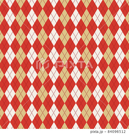 アーガイルチェックパターン クリスマスカラー アーガイルチェックパターン クリスマスカラー 84096512