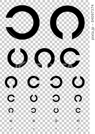 Background illustration of vision test 84097374
