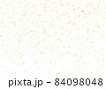白い背景の金色の紙吹雪 84098048