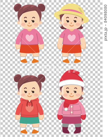 Seasonal coordination clothes girls 84098080