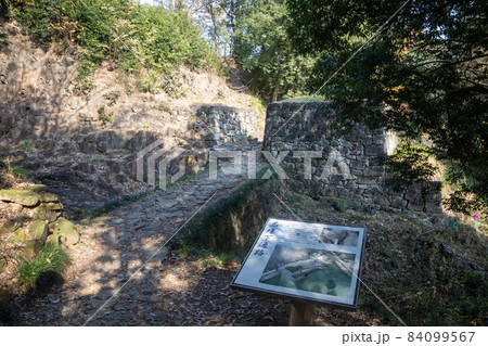 史跡金山城跡　物見台下虎口 84099567