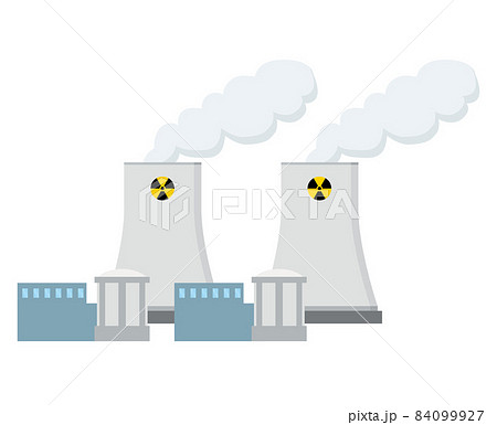 Illustration of a simple nuclear power plant... - Stock Illustration  [84099927] - PIXTA
