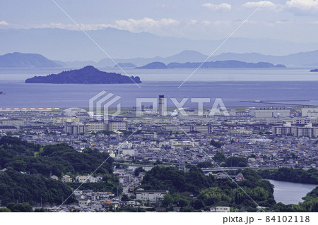 岩国　岩国錦帯橋空港と甲島　山口県岩国市 84102118