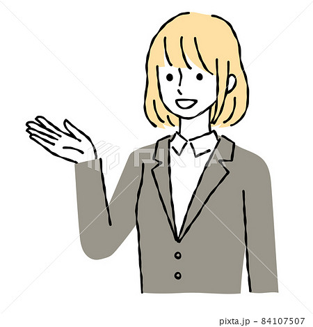 提案する女性 84107507
