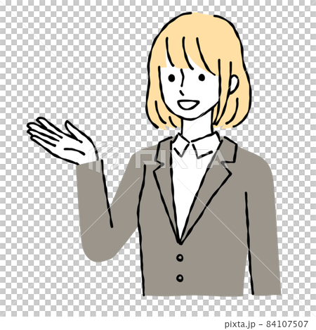 提案する女性 84107507