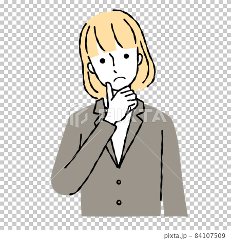 悩む女性 84107509