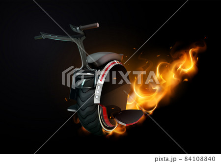 Monowheel On Fire Composition 84108840
