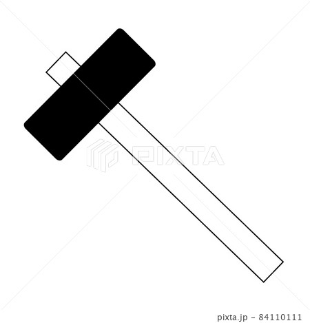 金槌、ハンマーのイラスト 84110111