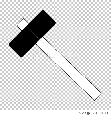 金槌、ハンマーのイラスト 84110111