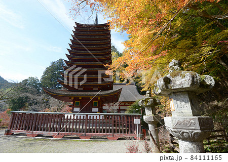 秋の談山神社 十三重塔 奈良県桜井市多武峰 秋の談山神社 十三重塔 奈良県桜井市多武峰 84111165