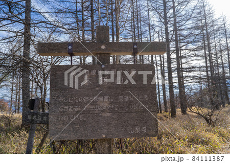 木無山の山頂（三ツ峠山） 84111387