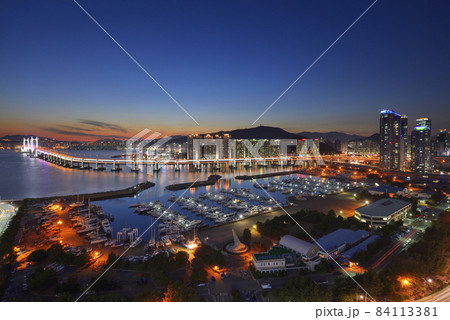 広安大橋 夜景 照明 84113381