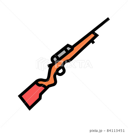 rimfire pistol color icon vector illustration 84113451