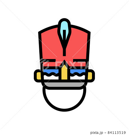 festival hat headdress color icon vector illustration 84113519