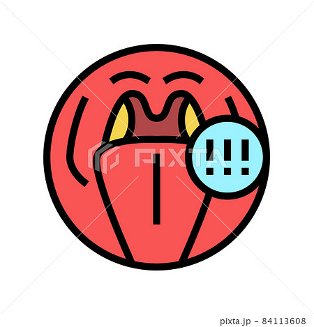 tonsils adenoid problems color icon vector illustration 84113608