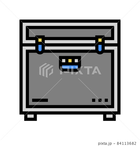 flight case for music equipment color icon vector illustration flight case for music equipment color icon vector illustration 84113682
