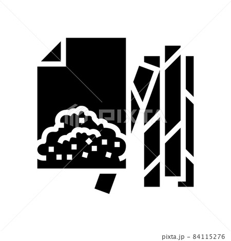 tobacco paper for make cigarette glyph icon vector illustration tobacco paper for make cigarette glyph icon vector illustration 84115276