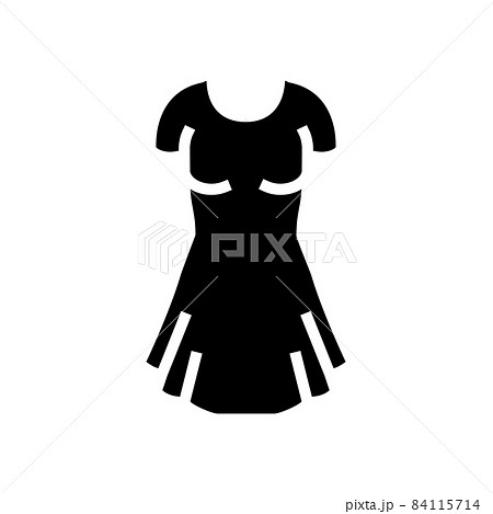 dress women clothes glyph icon vector illustration dress women clothes glyph icon vector illustration 84115714