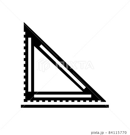 layout square carpenter tool glyph icon vector illustration 84115770