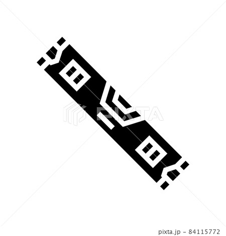 bubble level carpenter equipment glyph icon vector illustration 84115772