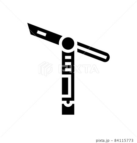 sliding bevel carpenter accessory glyph icon vector illustration 84115773