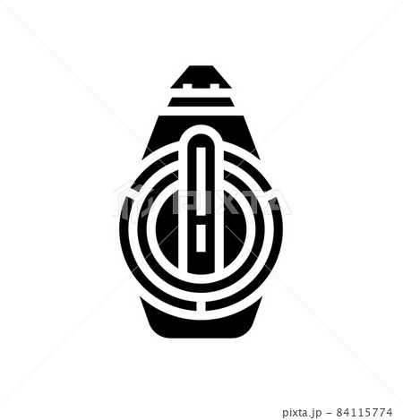 chalk line reel glyph icon vector illustration 84115774