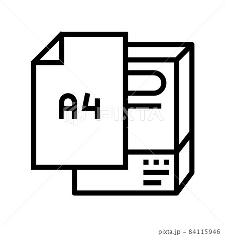 a4 paper format line icon vector illustration a4 paper format line icon vector illustration 84115946