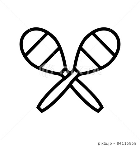 maracas carnival musician instrument line icon vector illustration maracas carnival musician instrument line icon vector illustration 84115958