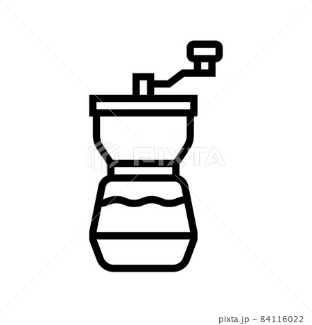 mill coffee grinder manual line icon vector illustration mill coffee grinder manual line icon vector illustration 84116022