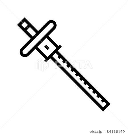 marking gauge carpenter accessory line icon vector illustration marking gauge carpenter accessory line icon vector illustration 84116160
