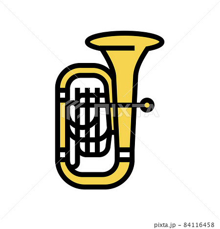 tuba jazz music instrument color icon vector illustration 84116458