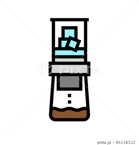 ice drip coffee maker color icon vector illustration 84116522