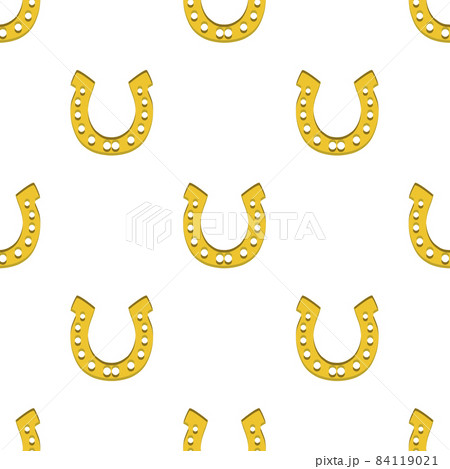 Illustration on theme Irish holiday St Patrick day, seamless horseshoes Illustration on theme Irish holiday St Patrick day, seamless horseshoes 84119021