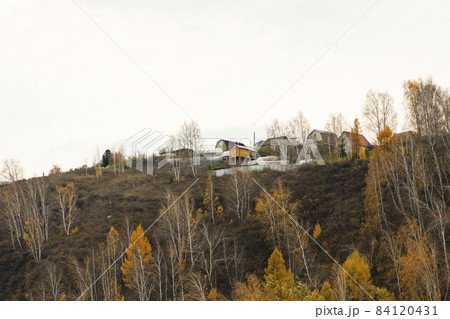 Private houses on the top of the mountain. Private houses on the top of the mountain. 84120431