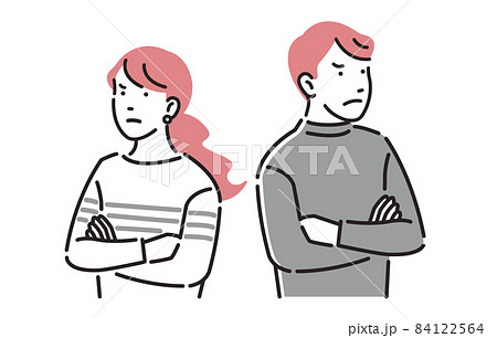 人物 夫婦喧嘩 人物 夫婦喧嘩 84122564