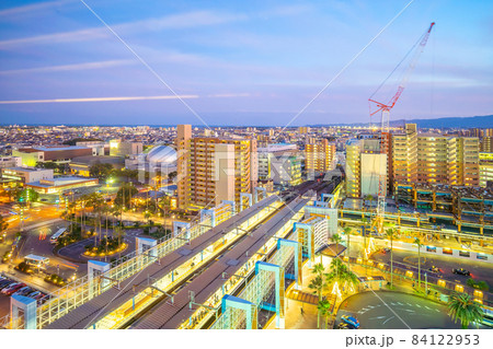 Miyazaki city downtown skyline cityscape  in Kyushu, Japan 84122953