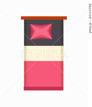 Luxury Single Bed Icon Vector Illustration Luxury Single Bed Icon Vector Illustration 84124768