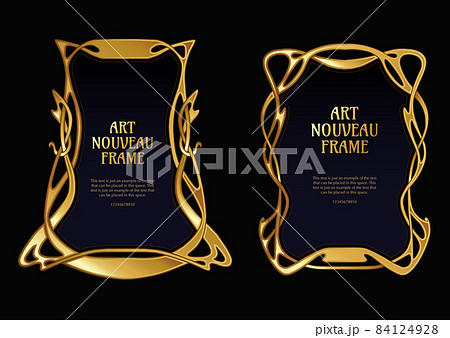 Label, decorative frame, border. Element for design. Template for product label, cosmetic packaging. 84124928