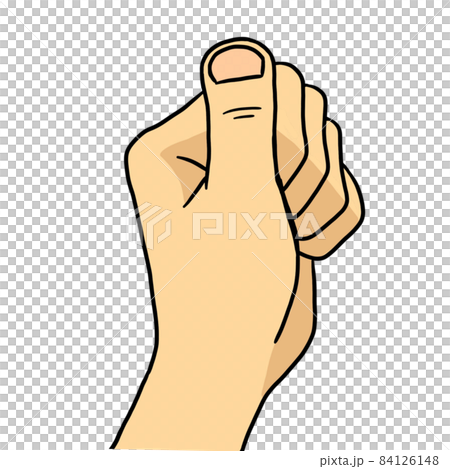 まむし指のカラーのイラスト 84126148
