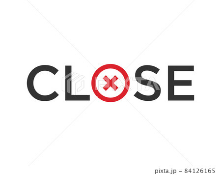 Close icon vector sign. Cancel symbol web design. Error, denied, avoid or wrong data button. 84126165