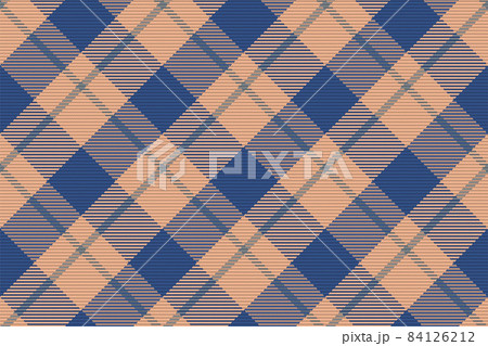 Seamless pattern of scottish tartan plaid. Christmas background with check fabric texture. Vector backdrop striped textile print. 84126212